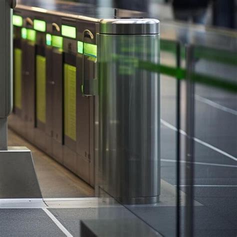 Premium AI Image | myki ticket gate showing a green entrance arrow at ...