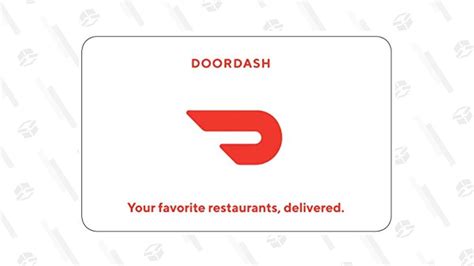 Printable Doordash Gift Card