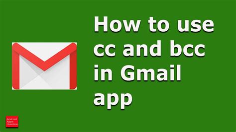 How to use cc and bcc in gmail app การ cc ใน gmail tin hoc van phong