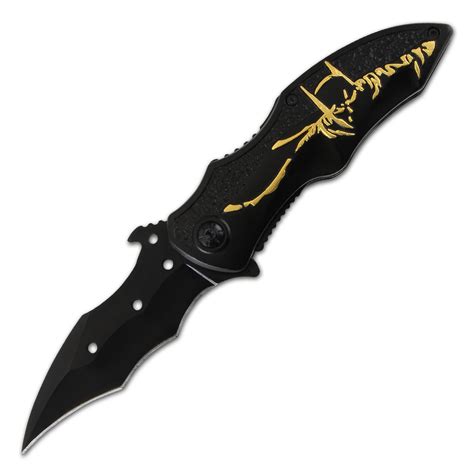 Batman Yellow Folding Knife William Valentine Collection