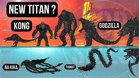 Monsterverse Titans Size Comparison Godzilla X Kong New Titan Godzilla New Titan Kong