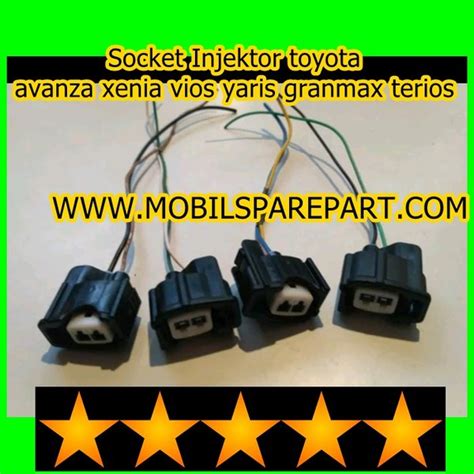 Jual Soket Kabel Socket Injektor Toyota Avanza Xenia Vios Yaris Granmax