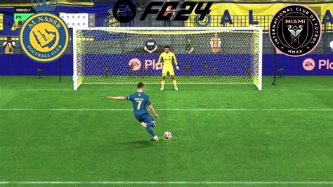 AL NASSR VS INTER MIAMI PENALTY SHOOTOUT EA GAMEPLAY FC24 LEO MESSI