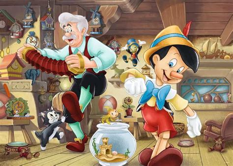 Puzzle Walt Disney: Pinocchio, 1 000 pieces