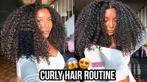 Curly Hair Routine For Defined And Long Lasting Curls Youtube