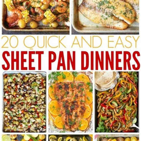 Easy Sheet Pan Dinners - Family Fresh Meals