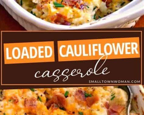 Loaded Cauliflower Casserole Recipe Cauliflower Casserole Loaded