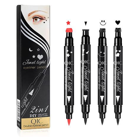 Holzsammlung Flüssig Eyeliner Set 4 Stück Wasserfest Eyeliner mit