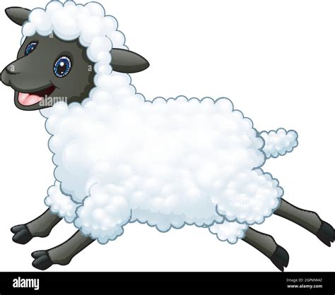 Happy jumping sheep Cut Out Stock Images & Pictures - Alamy