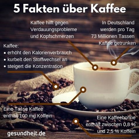 Kaffee gesundheit de Fakten über kaffee Kaffee infografik Kaffee