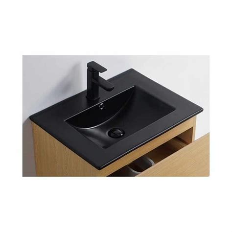 Lavabo double vasque Bali Vasque à encastrer céramique noir mat