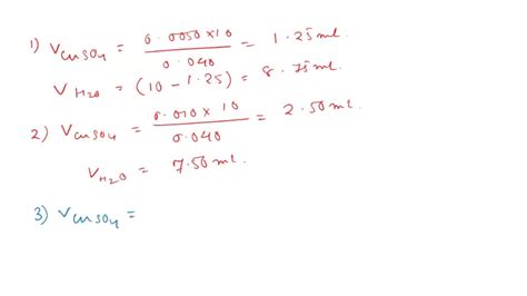 Solved Preparation Of Solution And Dilution Following The Procedure In The Textbook 4 97 G Of