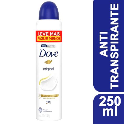 Desodorante Antitranspirante Aerosol Dove Original 250ml 100