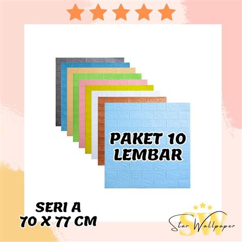 Jual SERI A PROMO PAKET 10 LEMBAR Wallfoam Termurah Wallpaper