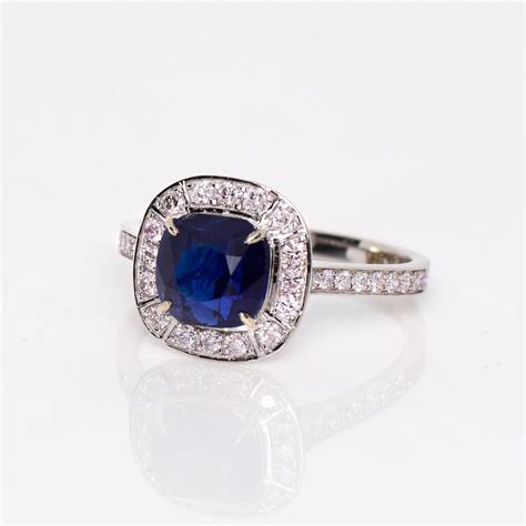 No Reserve Price Igi Ct Natural Royal Blue Sapphire With Pink