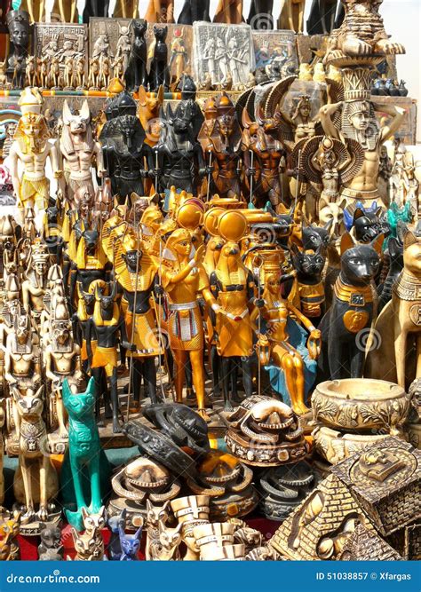 Typical Merchandise Of Souvenirs In Cairo (Egypt) Stock Image - Image ...