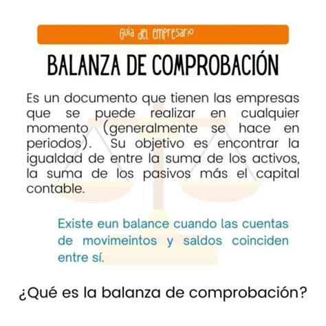 Balanza De Comprobaci N Qu Es Ejemplos