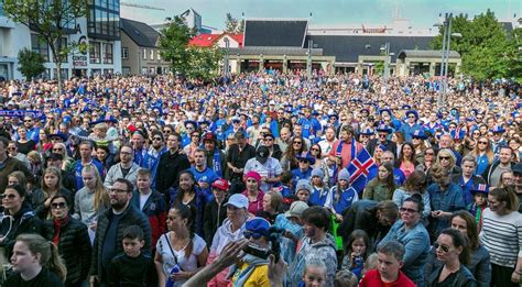 Photos Icelanders Celebrating Victory Over Austria In Reykjavik City