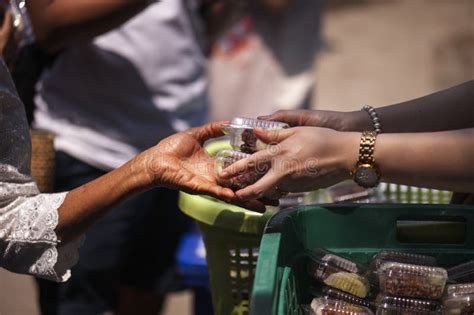 Feeding The Poor Helping Each Other In Society Stock Photo Image Of