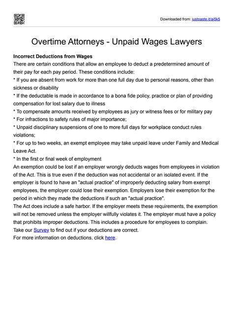 Overtime Attorneys Unpaid Wages Lawyers By Unpaidovertime Lawyers Issuu