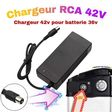 Chargeur de batterie de vélo électrique Marque Modèle 42V pour