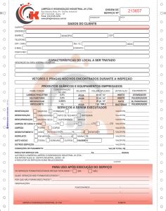 Ordem de Serviço Formidan Formulários Contínuos