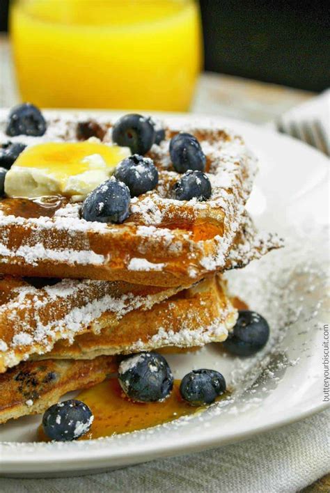 Blueberry Waffles Butter Your Biscuit