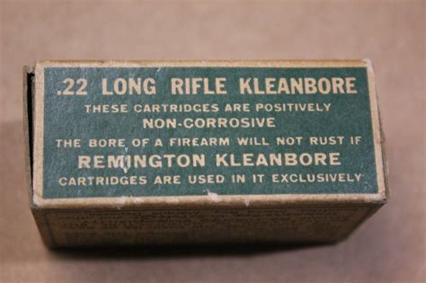 Vintage Early Remington Arms Kleanbore Long Rifle Ammo Empty Box Ebay