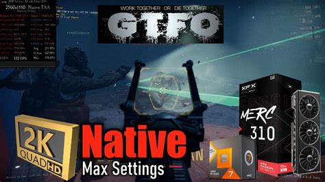 7900 XTX 7800X3D GTFO 1440p Native TAA Max Settings YouTube