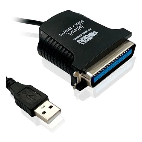 Cabo USB Para Paralelo 36 Pinos 1 2M Preto Shopee Brasil