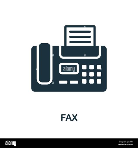 Fax Icon Monochrome Simple Fax Icon For Templates Web Design And