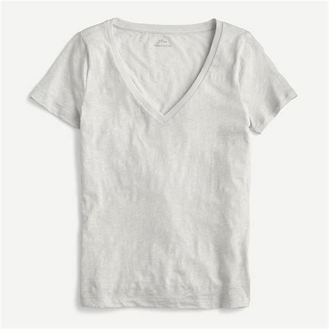 J Crew Vintage Cotton V Neck T Shirt For Women Vintage Cotton