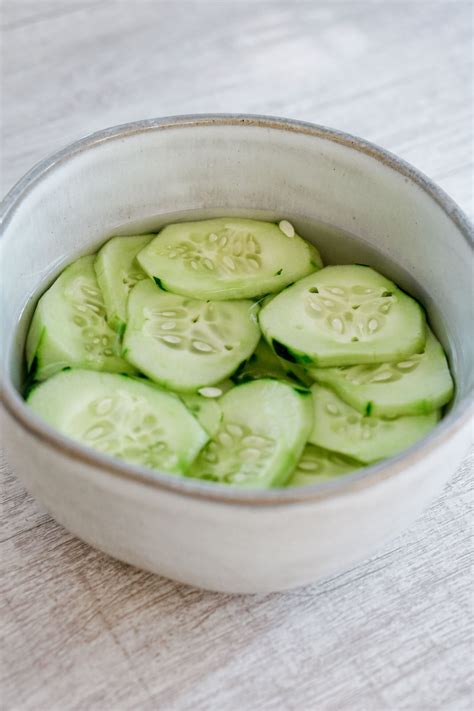 Easy Japanese Quick Pickled Cucumber Sunomono Mochi Mommy Recipe