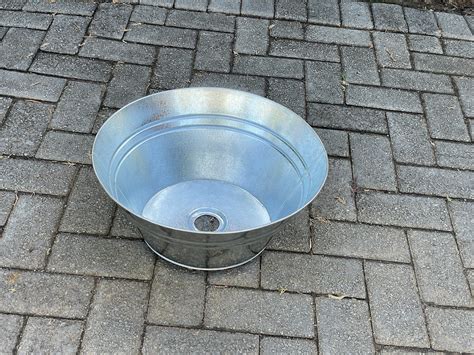 Galvanized Steel Round Basins Pstinman Trading