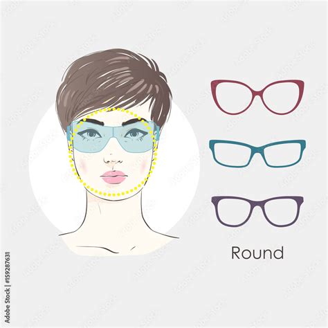 Vector Set Beautiful Women Portrait With Differnt Haircuts And Shape Of