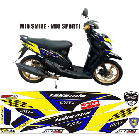 Lis STICKER STRIPING ART CUSTOM Motorcycle Variation MIO SMILE OLD