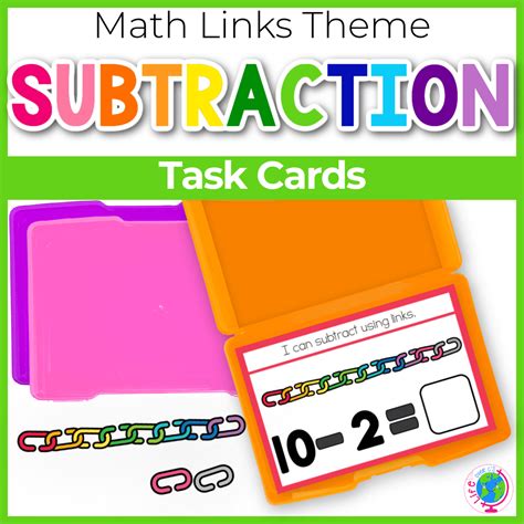 Subtraction Task Cards Math Links Life Over C S Club