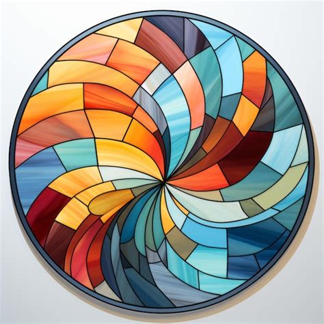 Premium Photo | Contemporary Circular Stained Glass Design Redefining ...
