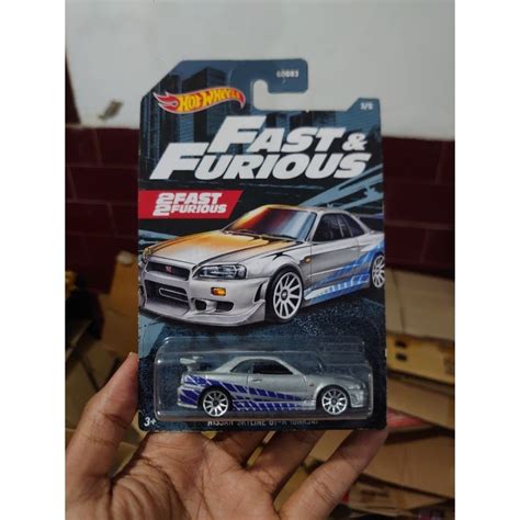Jual Hot Wheels Nissan Skyline GT R R34 Fast And Furious Shopee Indonesia