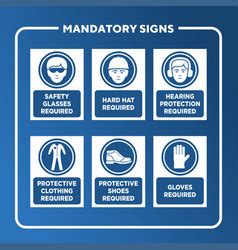 Health and safety signs Royalty Free Vector Image