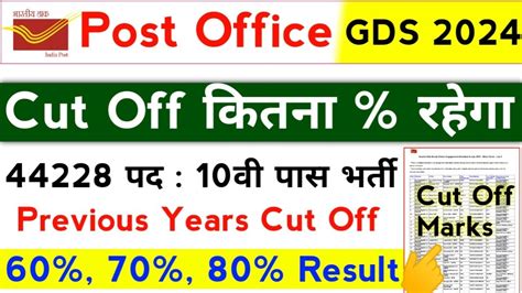 India Post Office Gds Cut Off Gds Merit List Cut Off Marks