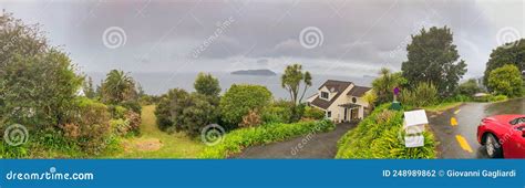 Tairua, New Zealand. Aerial Panoramic View from the Hill Editorial ...