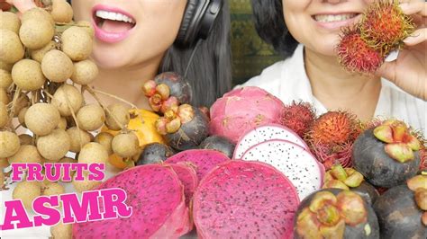 Asmr Exotic Fruits Eating Sounds No Talking Nana Eats Sas Asmr Youtube