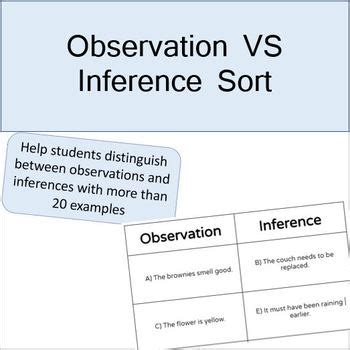 Inference Vs Observation Pdf