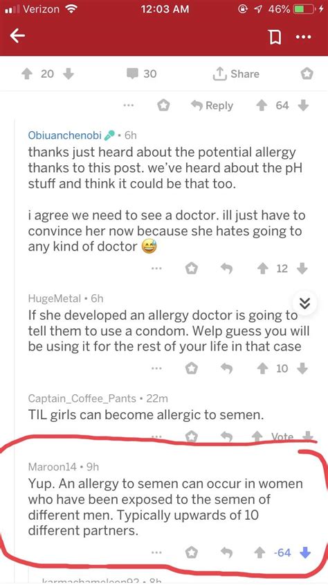 He Claims That Having Sex With Many Men Can Cause An Allergy To Semen