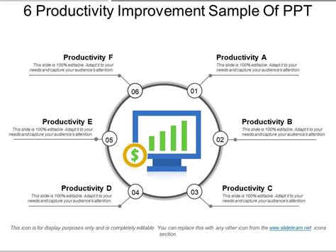 6 Productivity Improvement Sample Of Ppt Powerpoint Templates Backgrounds Template Ppt