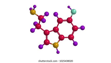 Molecular Structure Serotonin Thrombotonin Monoamine Neurotransmitter