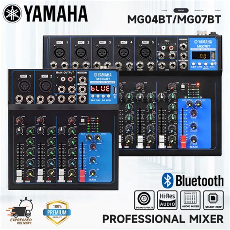 YAMAHA MG07BT MG04BT Channel Audio Mixer With Bluetooth USB Mixer