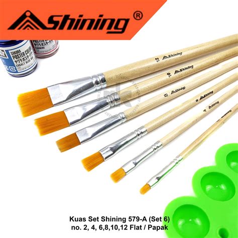 Jual Shining Kuas Set A Flat Papak Shopee Indonesia