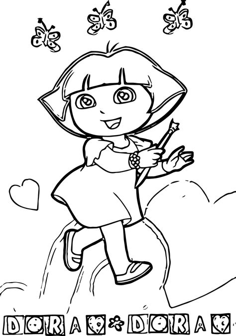 Dora Cartoon Coloring Pages - Wecoloringpage.com